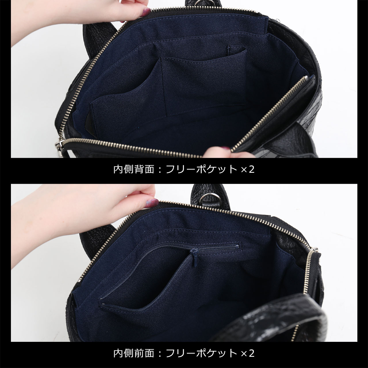 クロコダイル ミニトートバッグ メンズ 日本製 本革 ショルダー 2WAY