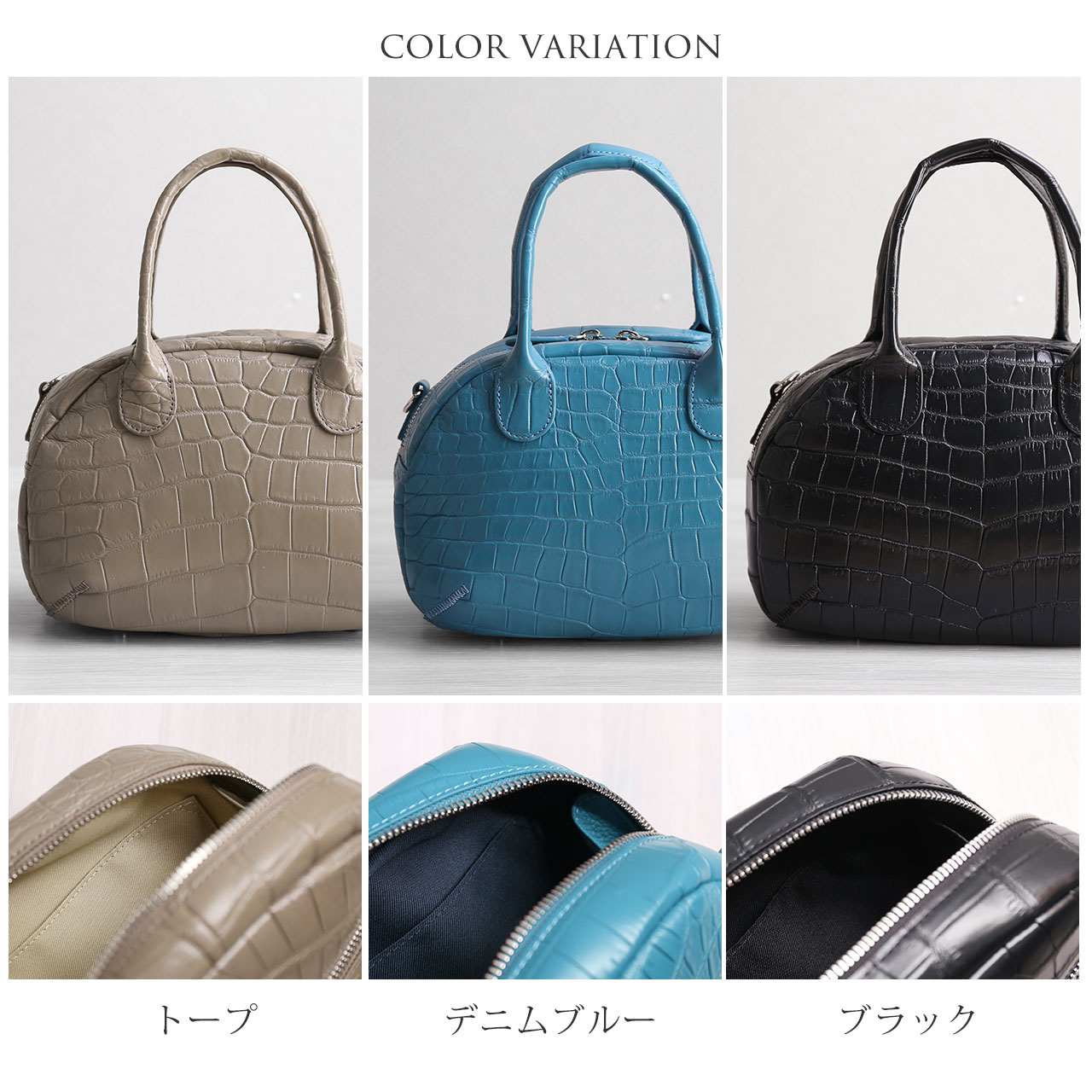 クロコダイル メンズ 2WAY ミニバッグ マット 加工 ナイルクロコダイル 鰐革 本革 ハンドバッグ ギフト プレゼント 保証書(06001956-mens-1r)の画像