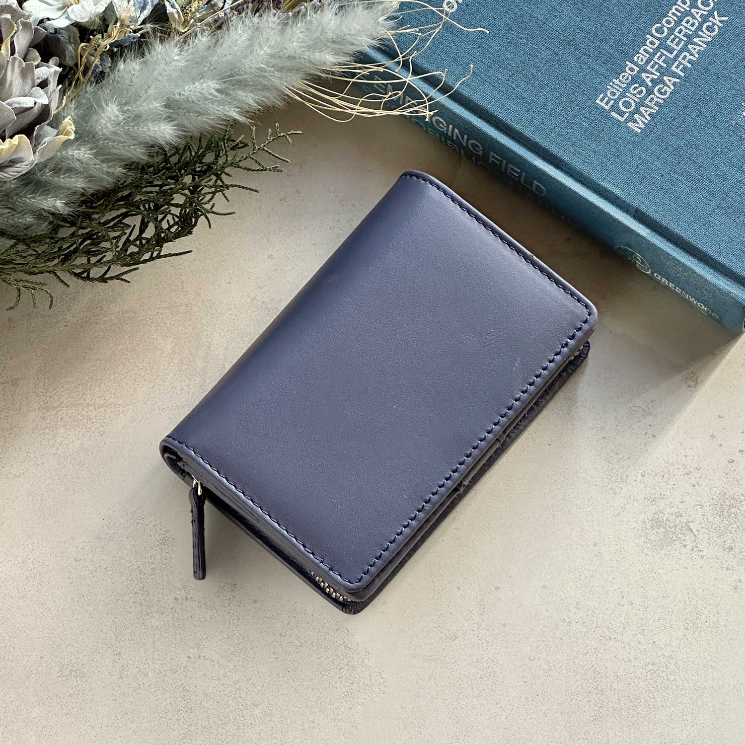 [mieno] キーケース 財布 メンズ レディース 本革 マルチケース レザー ミーノ mieno [mieno]牛革レザースマートキーケース （シボブルー） -靴＆ファッション通販 ロコンド〜自宅で試着、気軽に返品