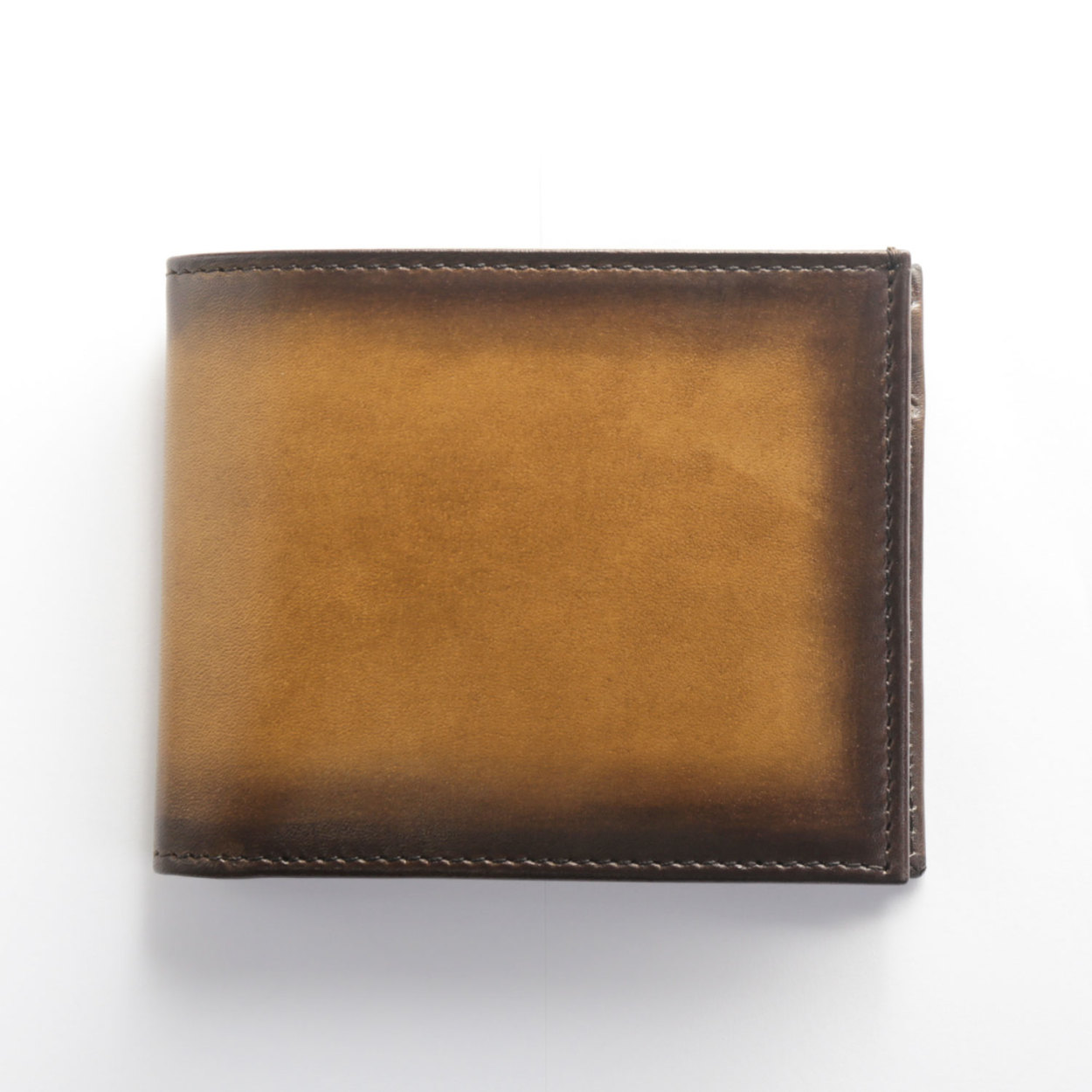 マットクロコダイルの2つ折り財布　ブラック 折り財布 小物 メンズ セットアップ