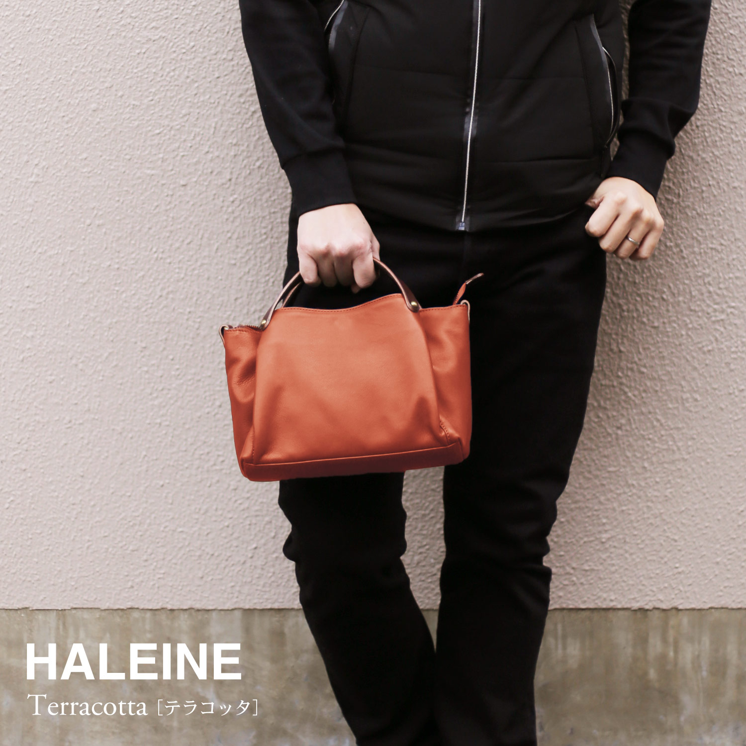 HALEINE（アレンヌ） ハンドバッグ メンズ 小さめ トートバッグ 手提げ 