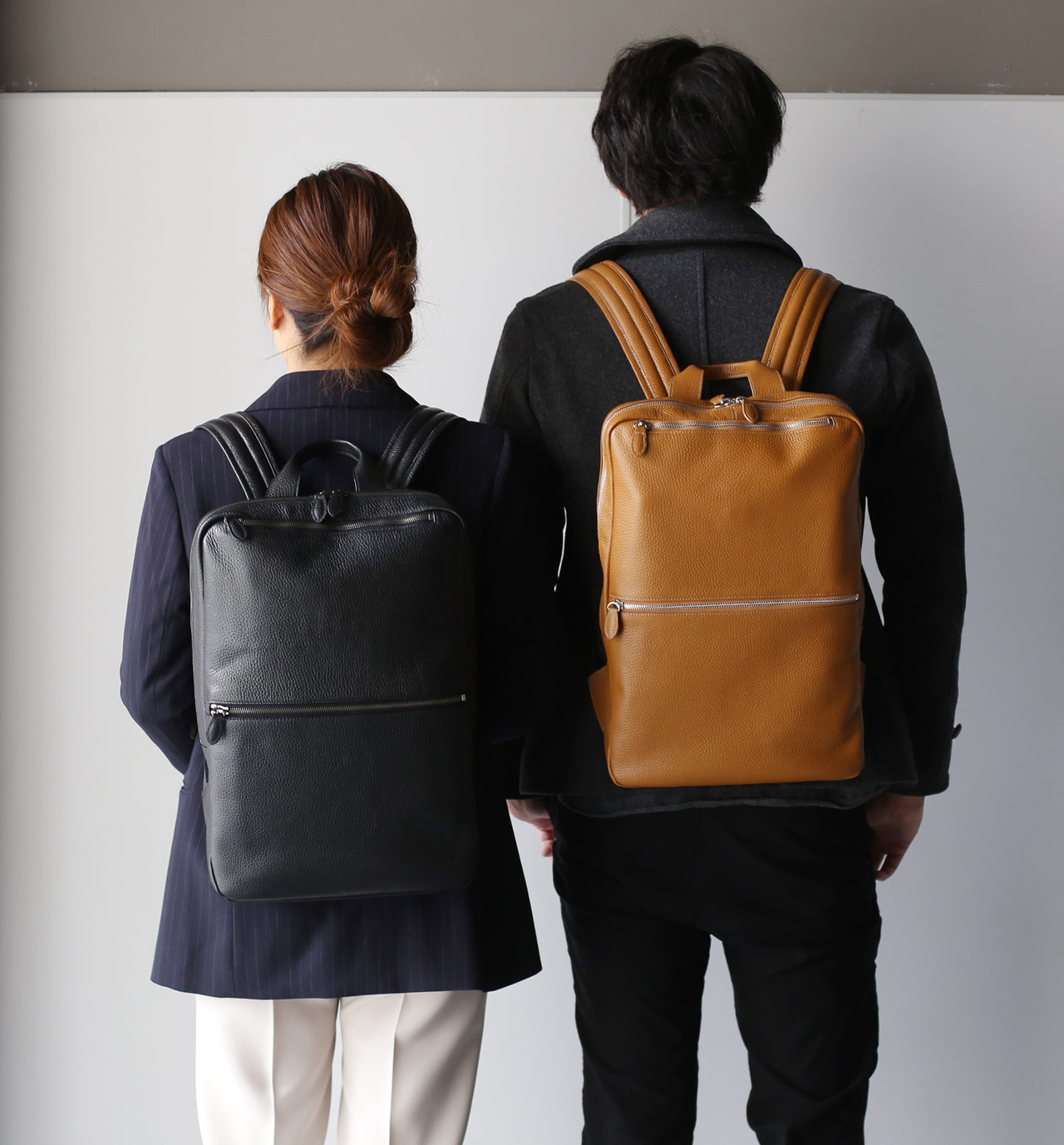 リュック メンズ 通勤 本革 牛革 薄型 mieno ミエノ spira スピラ