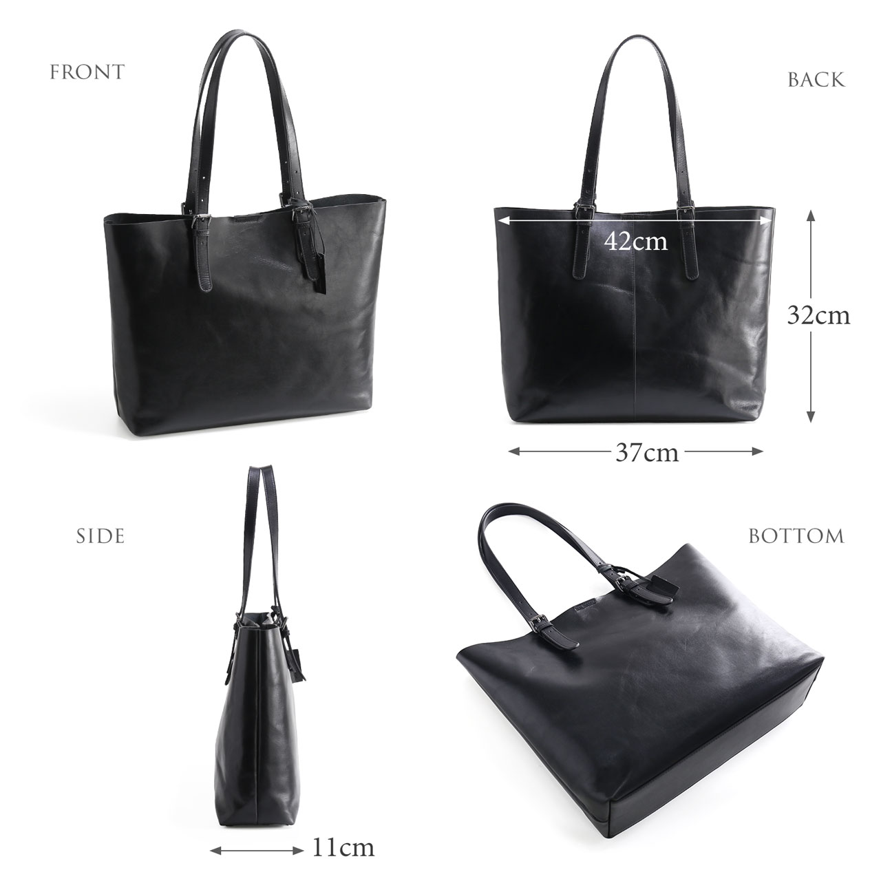 mieno（ミエノ） 本革 トートバッグ メンズ 大きめ レザー ［名入れ