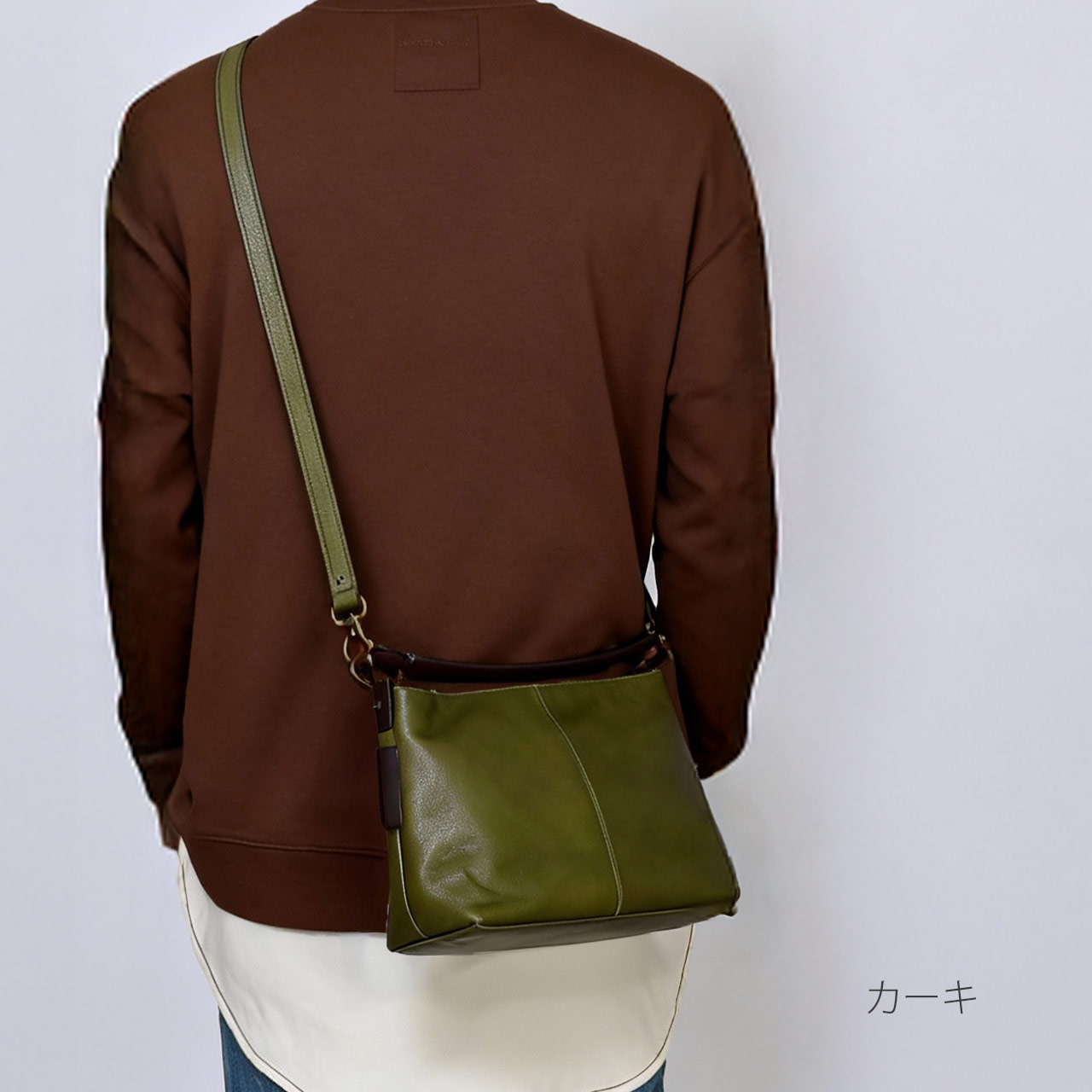 本革 2wayバッグ 斜め掛けバッグ 2way HALEINE 日本製 たつのレザー