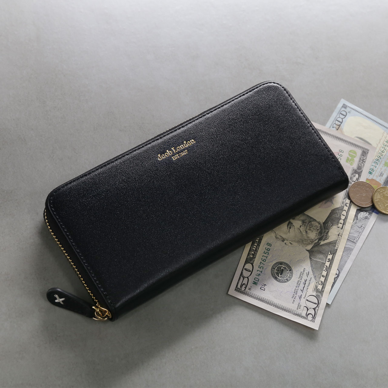 doob London（ドゥーブロンドン） 財布 メンズ 長財布 本革 ラウンド