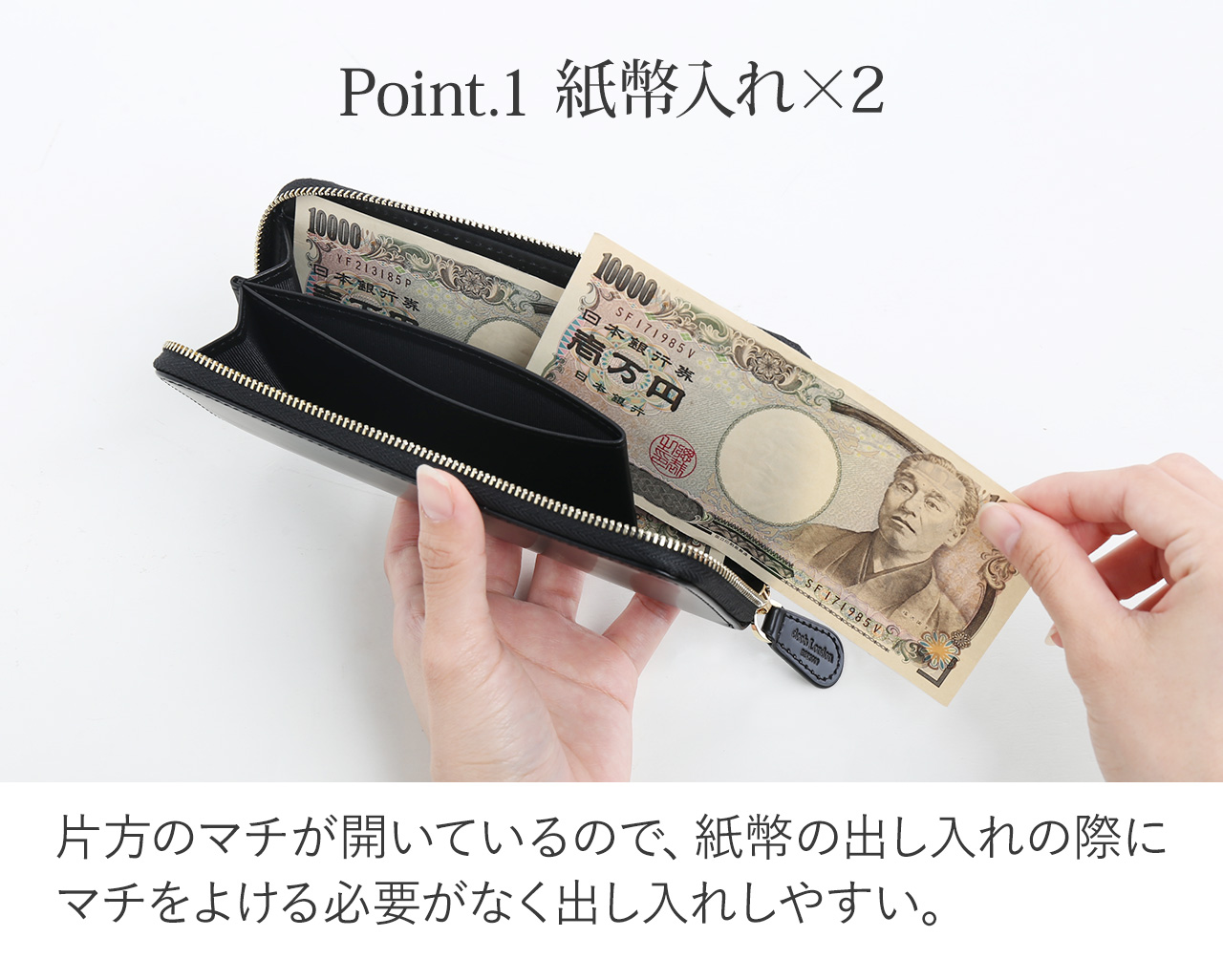 doob London（ドゥーブロンドン） 長財布 コードバン メンズ ラウンド