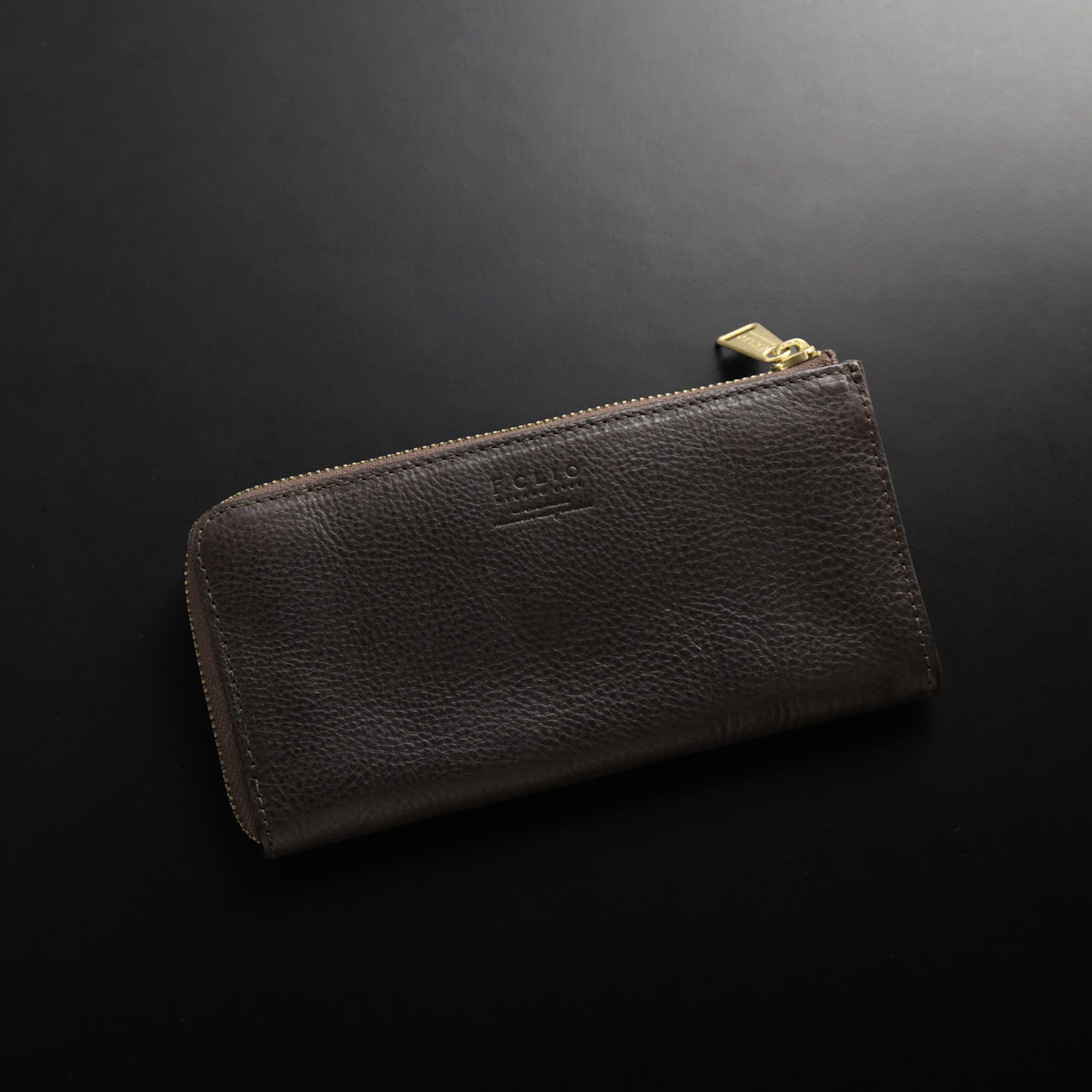 牛革 L字型ファスナー 長財布 F.CLIO イタリア製 イタリー 財布 L字