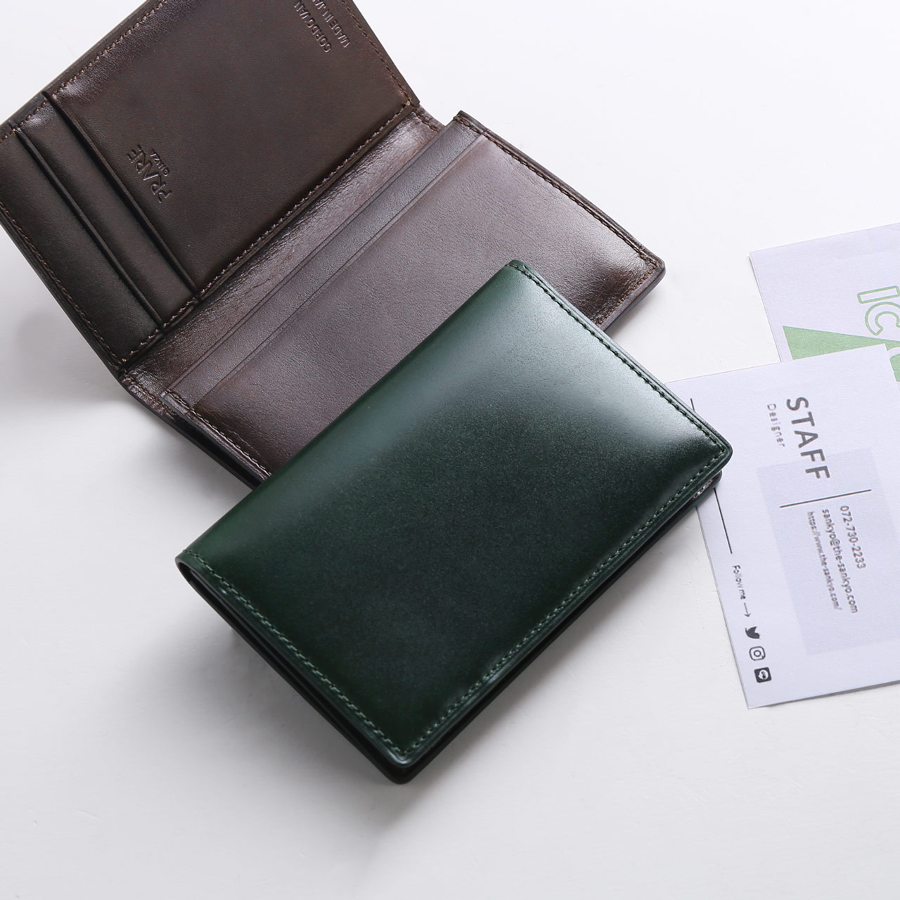 PRAIRIE プレリー コードバン 日本製 名刺入れ メンズ カードケース