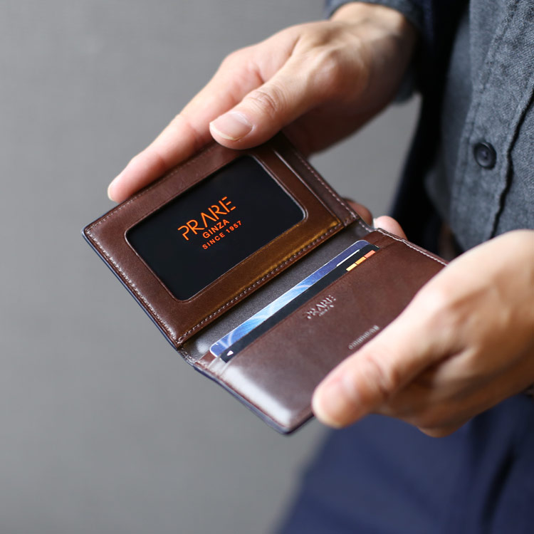 お気にいる】【お気にいる】日本製 コードバン パスケース 定期入れ メンズ カードケース IDカードケース プレリー PRAIRIE［名入れ  可能］(09000492-mens-1r) 財布、帽子、ファッション小物