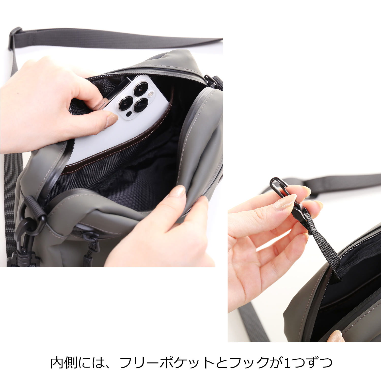 PRAIRIE 1957 ボディバッグ メンズ 横型 耐水バッグ 防水バッグ 止水