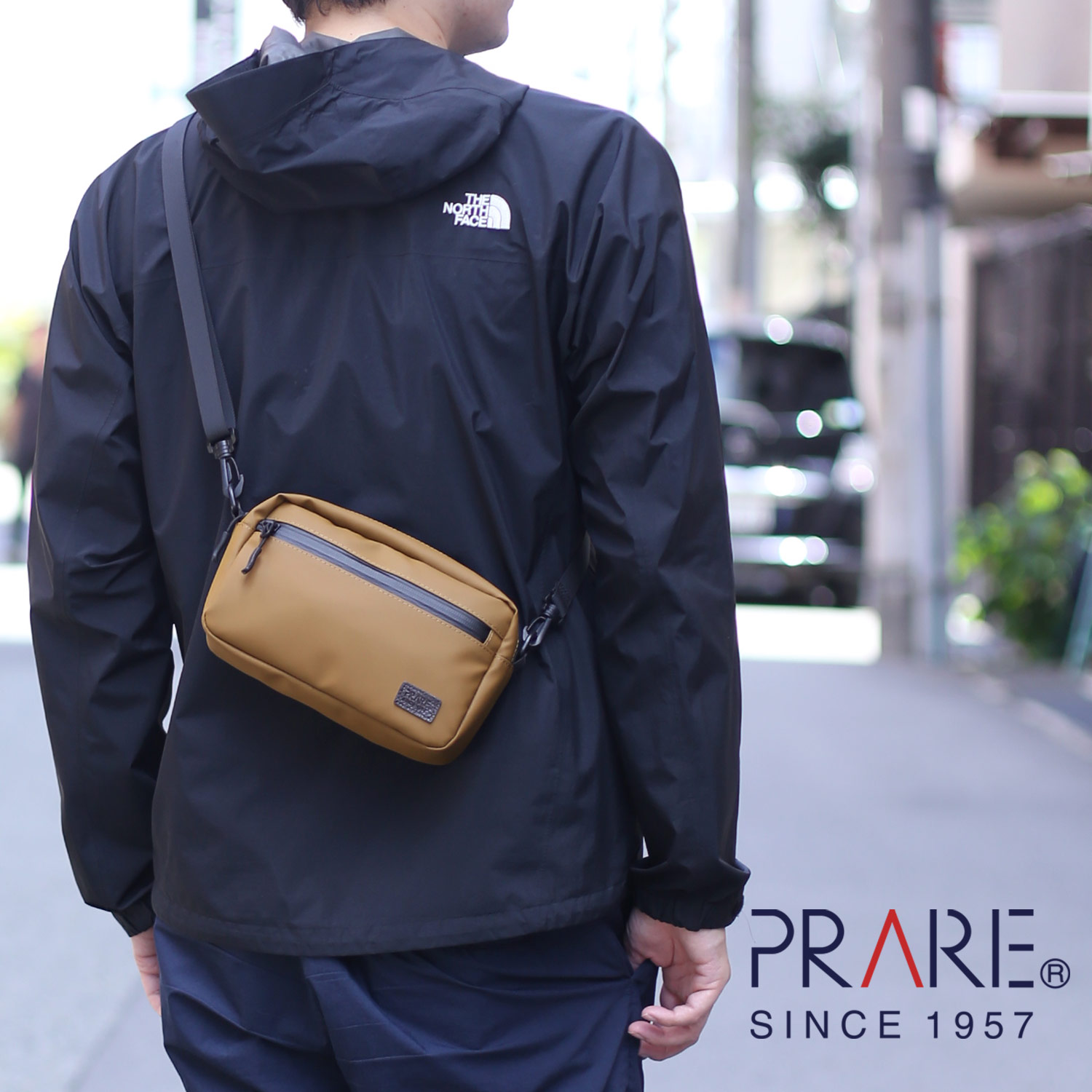 PRAIRIE 1957 ボディバッグ メンズ 横型 耐水バッグ 防水バッグ 止水