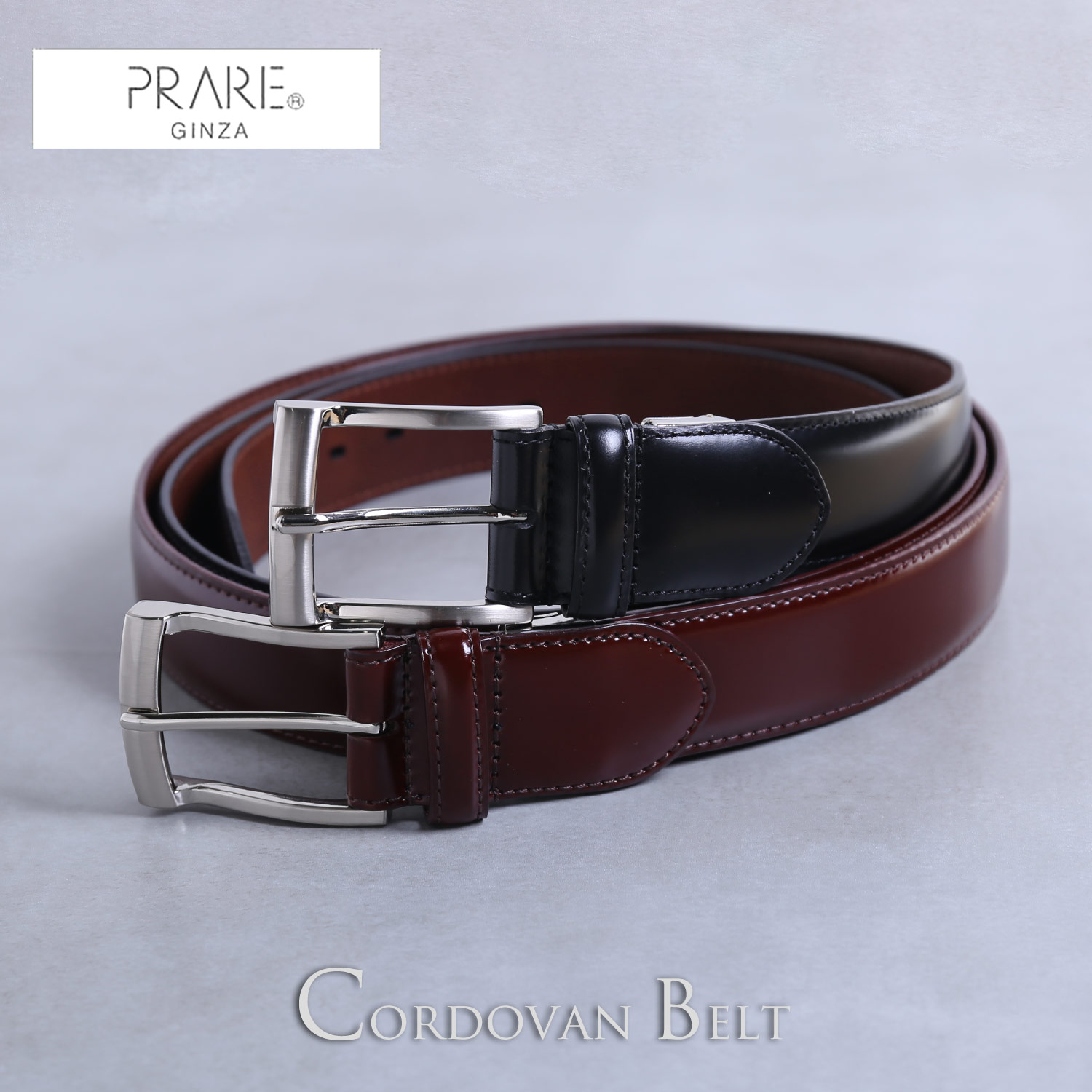 コードバン 日本製 ベルト メンズ 35mm PRAIRIE プレリー