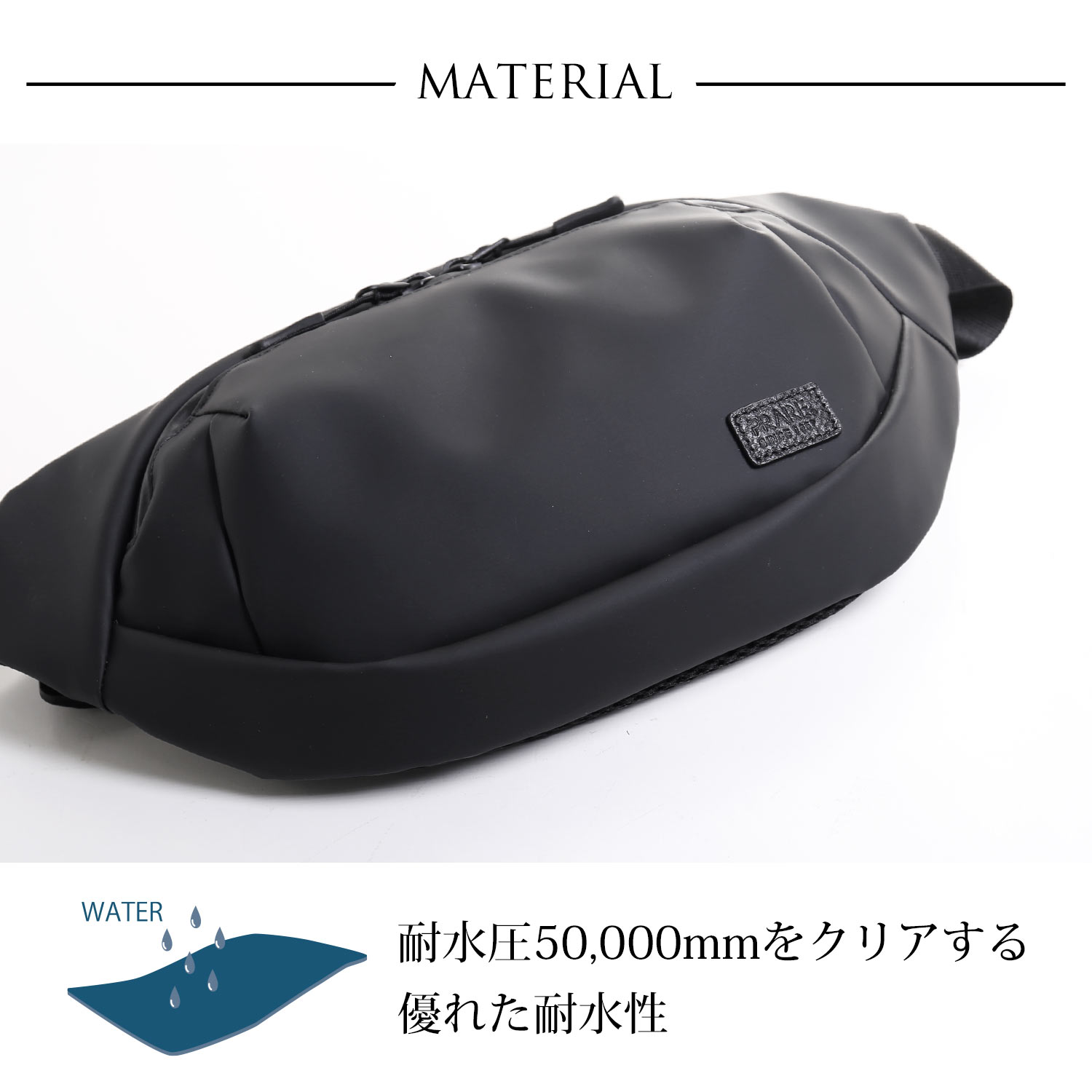 ボディバッグ メンズ 横型 防水 斜め掛け アウトドア PRAIRIE プレリー