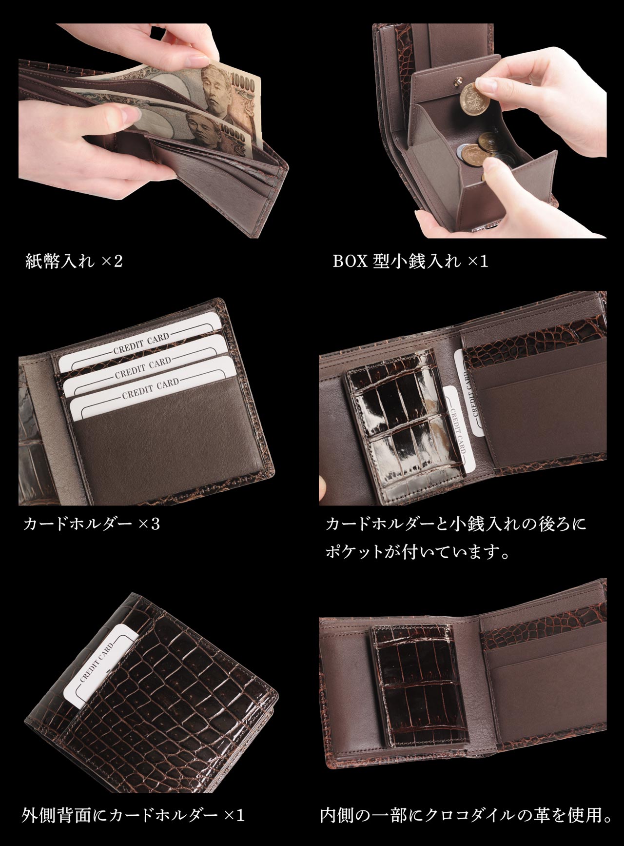 sankyo shokai（三京商会） ［5%OFFクーポン］日本製 クロコダイル