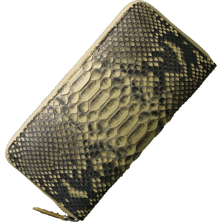 ナチュラル ダイヤモンド パイソン蛇革 長財布 ロングウォレット フラットヘッド ナチュラル ダイヤモンド パイソン蛇革 長財布 ロングウォレット