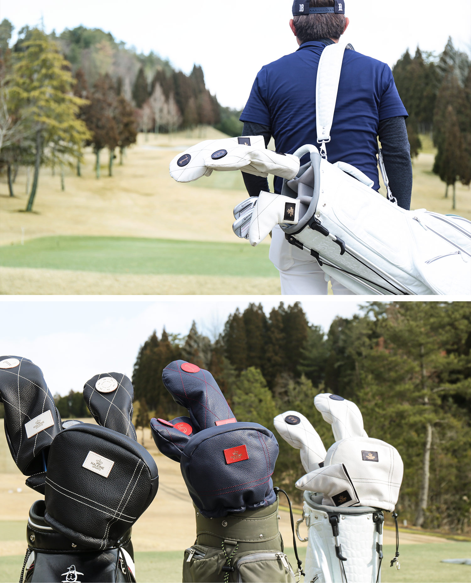 HALEINE SPORTS ゴルフ レザー ヘッドカバー アイアン用 ブランド メンズ レディース ユニセックス 日本製 (07000420r)｜sankyo1｜12