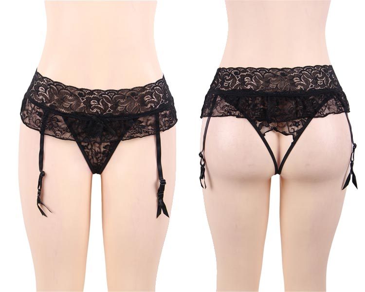ランジェリー 大きいサイズ セクシー レース ガーターベルト  LL 3L 4L