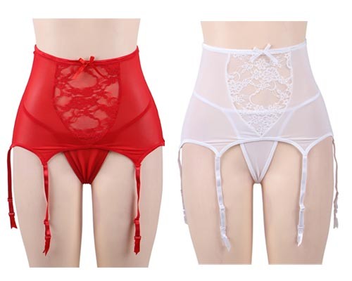 ランジェリー 大きいサイズ セクシー レース ガーターベルト  LL 3L 4L