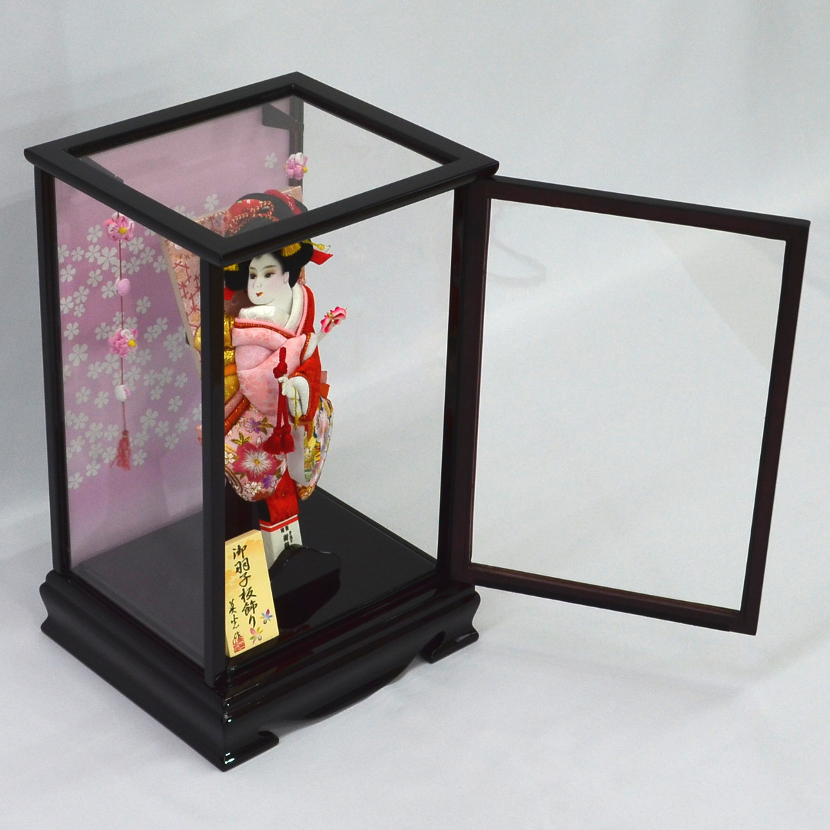 羽子板 お祝い 花梨塗 前開きケース 10号 ケース飾り 正月飾り 初正月