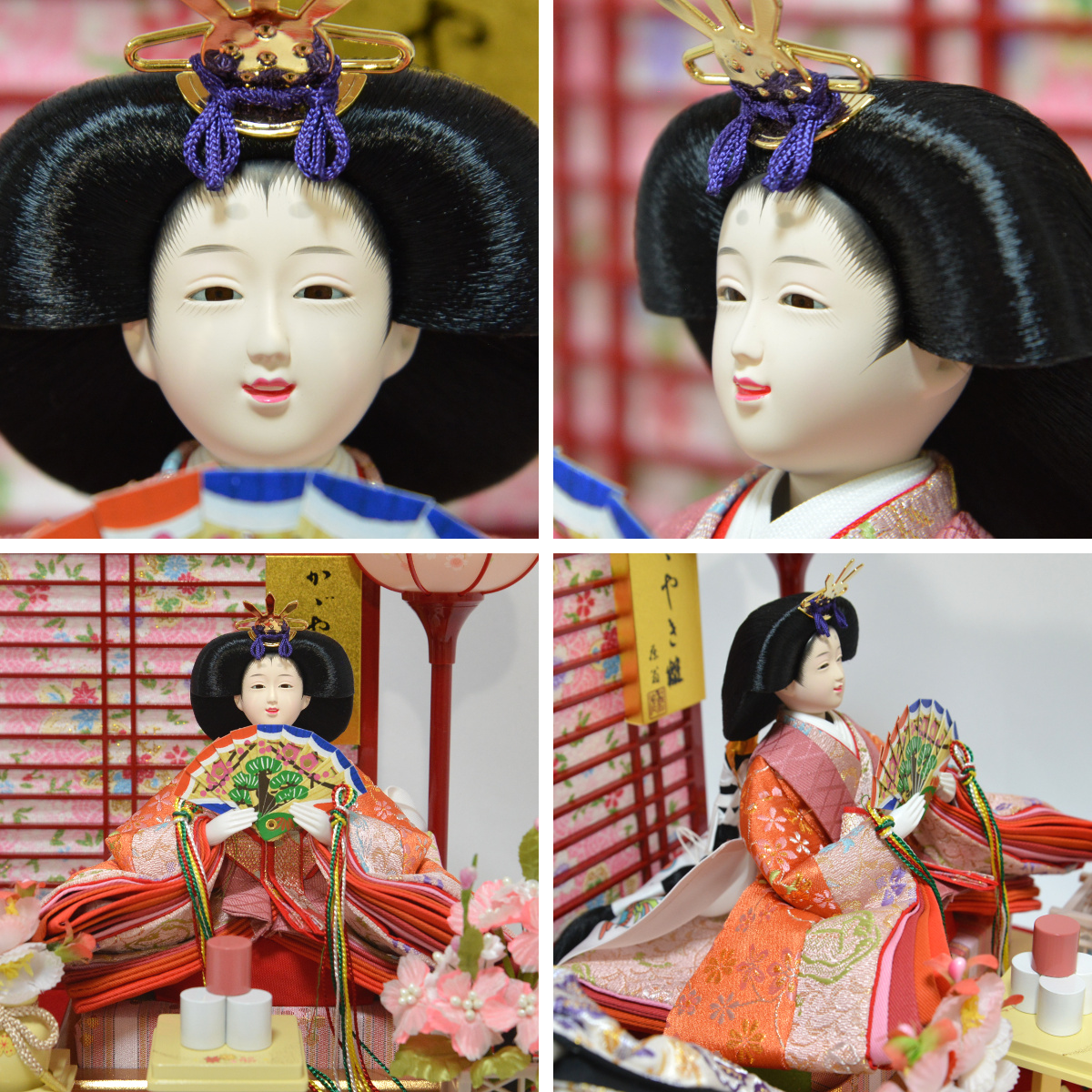 雛人形 ケース飾り 親王飾り アクリルケース LED 藤翁作 : 人形の三信