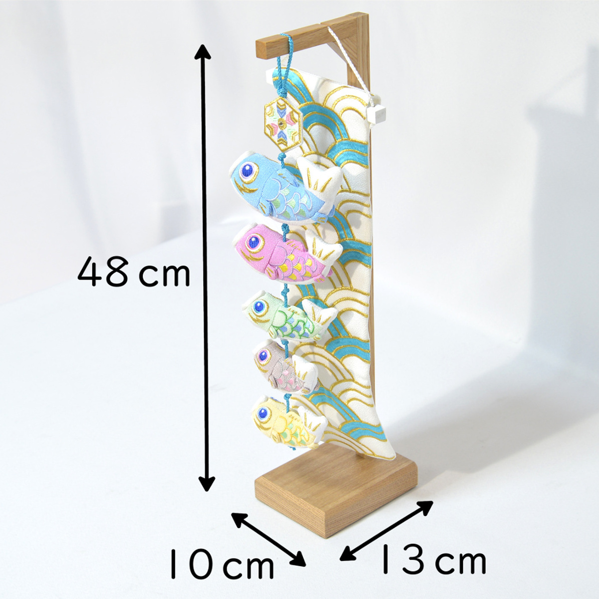 鯉のぼり 室内吊るし飾り みらい鯉 ミニ パステルカラー : kn0087 