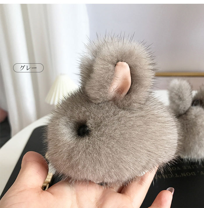 ファンシーアラモード　ウサギ　フワフワボディバッグ yifan04_05.jpg