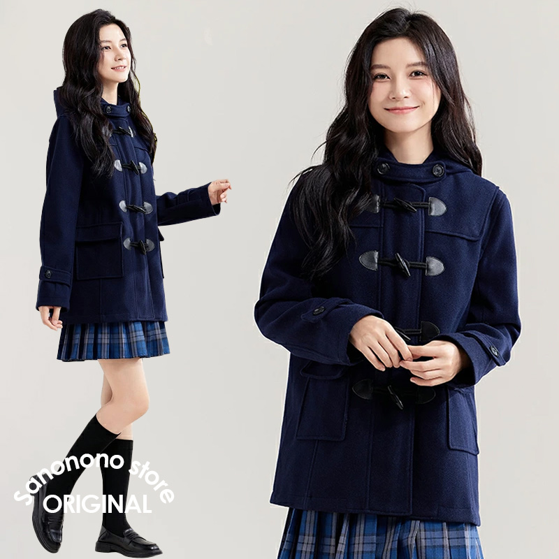人気 レディース 学生コート 学生服 スクールコート コート ダッフル 