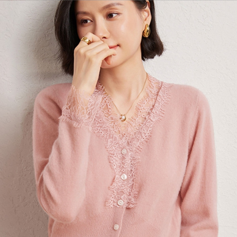 セーター レディース カシミヤ セーター カシミヤ100％ 女性 トップス ニット トップス Vネック レース 洗える カシミヤ セーター レディース カシミヤ カシミヤ100％ 女性 トップス