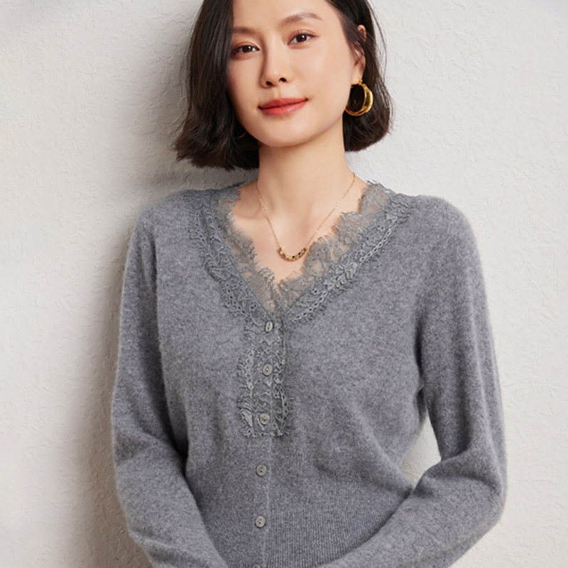 セーター レディース カシミヤ カシミヤ100％ 女性 トップス ニット V