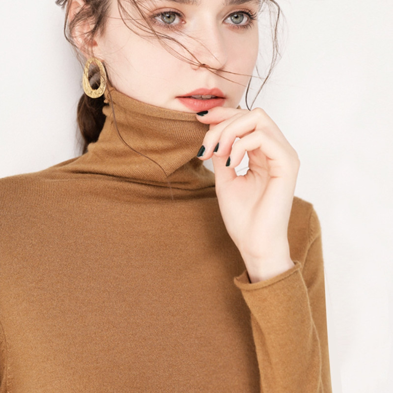 トップス ニット セーター タートルネック ハイネック 洗える