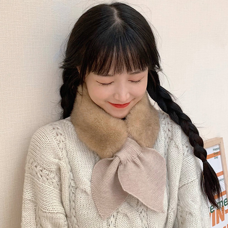 ティペット マフラー レディース エコファー フェイクファー 差し込み