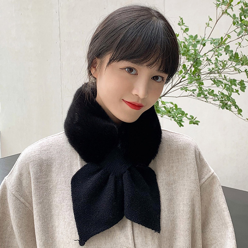 ティペット マフラー レディース エコファー フェイクファー 差し込み