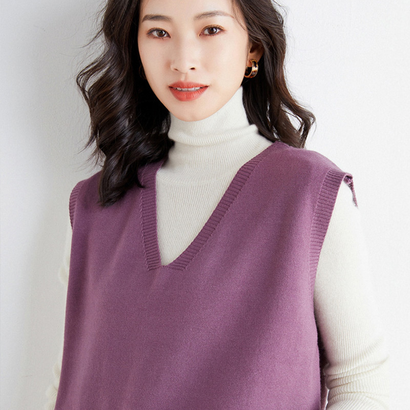 「完売品」SHISHIKUI Bui ノースリーブVネックニット ベスト ニット ベスト ノースリーブ Vネック レディース ニットベスト