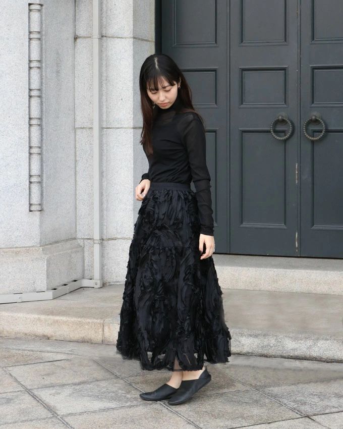 21SS✨美品 Y's ワイズ ステンドグラスパターン スカート ブラック 黒 Y's ワイズ ステンドグラス柄 ロングスカート 2021年 春夏 ヨウジ