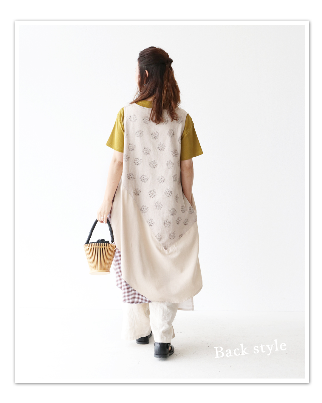 sanpo kuschel 切り替えが華やかなアシメチュニック 返品交換