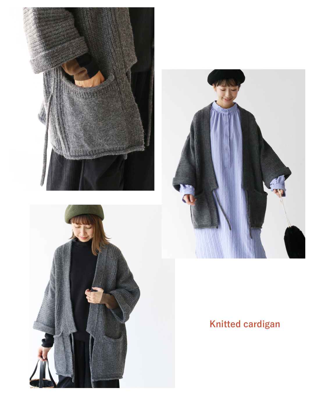 sanpo kuschel サッと羽織れるゆったりさ カーディガン 返品交換
