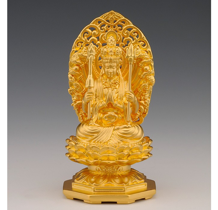 【修縁堂】文殊菩薩 木製 守り本尊 仏像 飛天光背 仏教美術品 約29cm 修縁堂】文殊菩薩 木製 守り本尊 仏像 飛天光背 仏教美術品 約