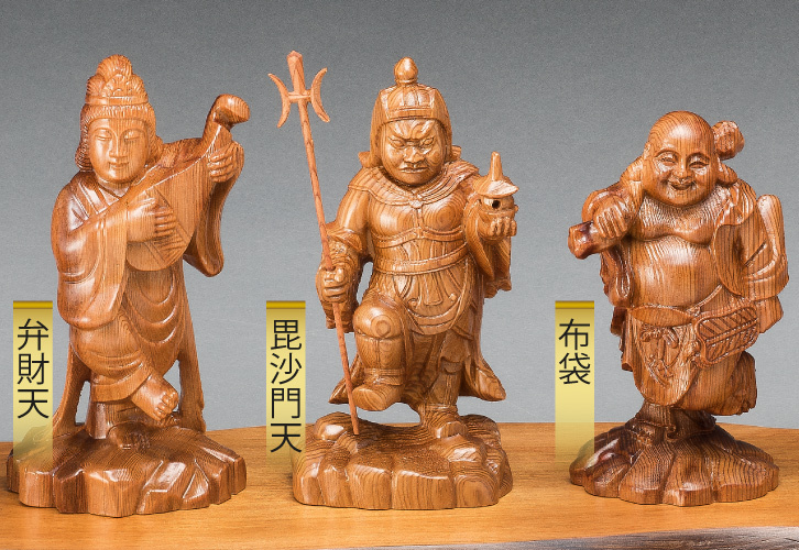 KW-1204 神木屋久杉 七福神 : 三宝堂Yahoo!店 - 通販 - Yahoo!ショッピング
