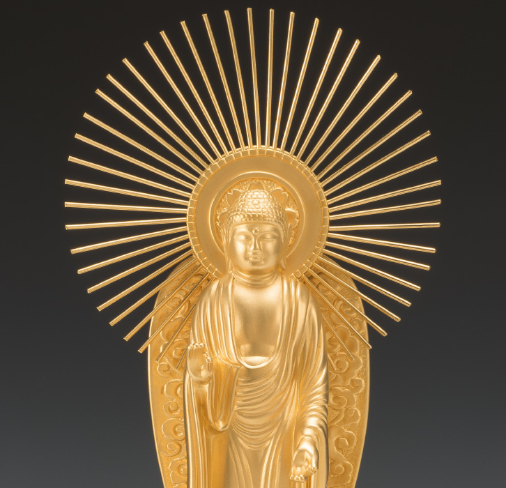 ⑦【毎日値下げ！】金色の像 SG-1004 純金製 阿弥陀如来像 御西(大) : 三宝堂Yahoo!店 - 通販