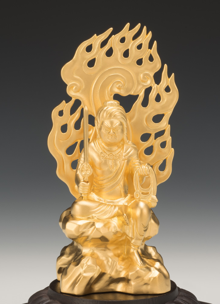 木彫　魔除け　鬼面？　不動明王面？　値下げ SG-1022 純金製 不動明王 座像 : 三宝堂Yahoo!店 - 通販 - Yahoo
