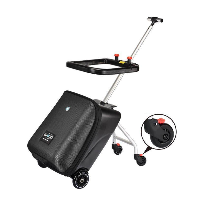 乗れる スーツケース 子どもが乗れる ストッパー付き キッズキャリー