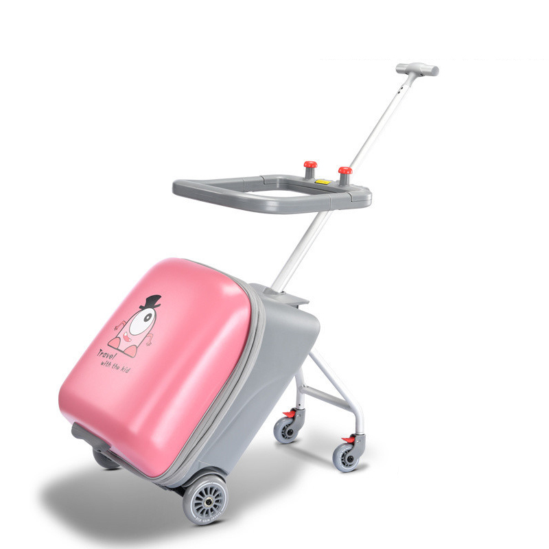 乗れる スーツケース 子どもが乗れる ストッパー付き キッズキャリー