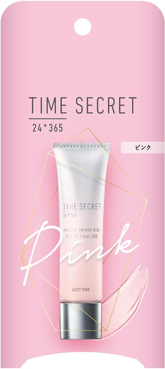 タイムシークレット TIME SECRET ミネラルプライマーベース 化粧下地 30ｇ ピンク クリア グリーン 透明感 SPF23 クレンジング不要  くすみカバー