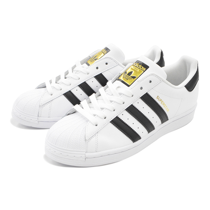 【訳アリ/箱潰れ】アディダス スーパースター スニーカー 22cm レディース キッズ adidas SUPERSTAR シューズ 靴 オリジナルス 人気 ローカット 金ベロ_1