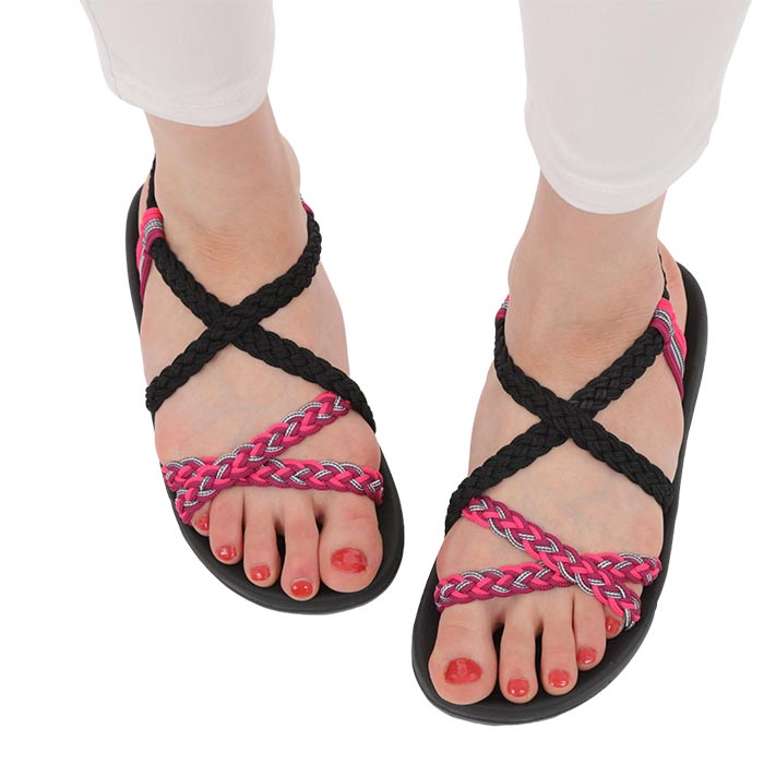 BEARPAW レディース サンダル かわいい ぺたんこ クッション性