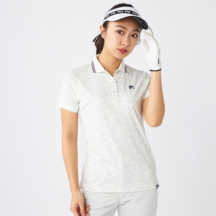 FILA（フィラ） レディース ポロシャツ ゴルフウェア 女性用 半袖 遮熱