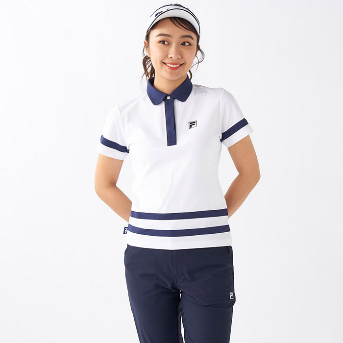 FILA(フィラ) ポロシャツ レディース かわいい ゴルフウェア 女性用 FILA(フィラ) ポロシャツ レディース かわいい ゴルフウェア 女性用