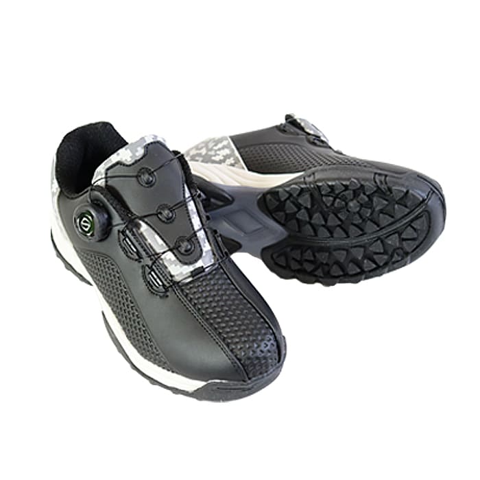 ゴルフ スパイクレス シューズ メンズ ダイヤル式 靴 スニーカー 軽量 幅広 履きやすい 歩きやす...