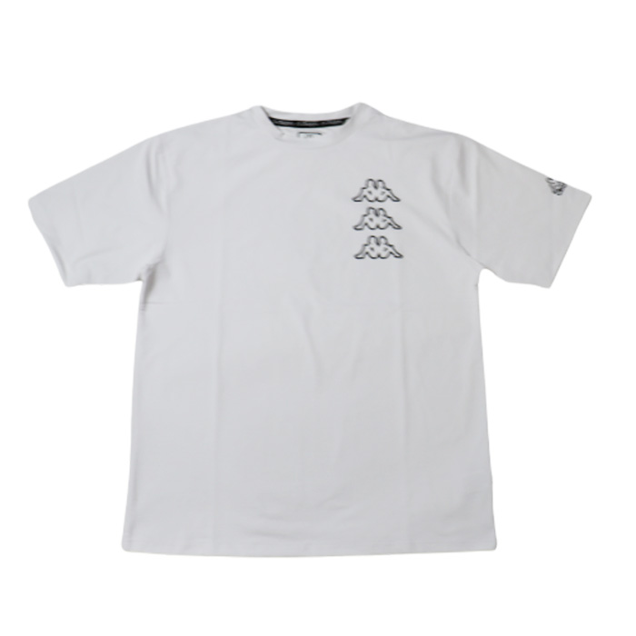 Kappa（カッパ） メンズ Tシャツ Tee オミニ デザイン 半袖 紳士 白