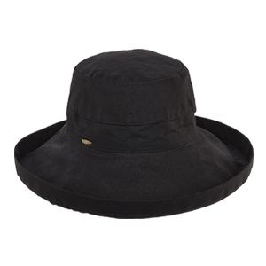 レディースハット 帽子 つば広 UVカット フリーサイズ SCALA スカラ LC399 ジアナ ベ...